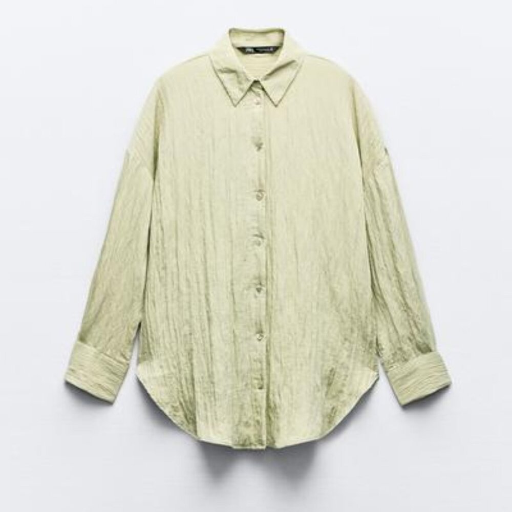 Zara Wrinkled Look (S) Shirt & (L) Wrap Pants CLEANING OUT CLOSET by 10/26